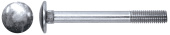 Болт DIN 603 М10х140 мебельный, оцинк