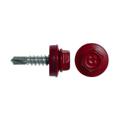 Саморез кровельный 4,8х35 RAL 3005 винно-красный (10 шт), ГОСКРЕП