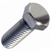 Болт DIN 933 М5х12 с шестигранной головкой, полной резьбой оцинк.