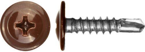 Саморез 4,2х13 RAL8017 сверло