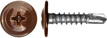 Саморез 4,2х13 RAL8017 сверло